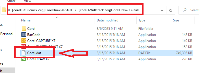 Chạy file Corel để khởi động phần mềm