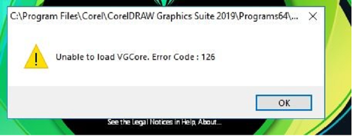 Cách sửa lỗi Error Code 126 trên CorelDraw