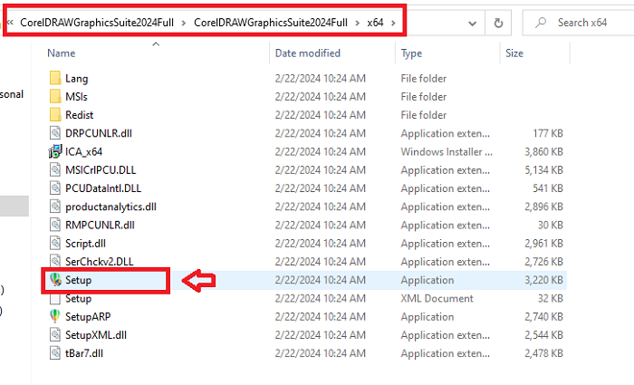 Giải nén và chạy file set up để bắt đầu cài đặt